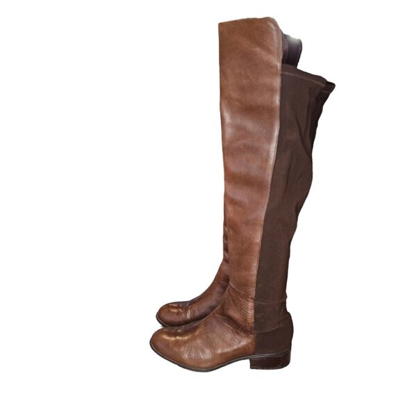 Ralph Lauren MAIYA Brown Leather‎ OVER THE KNEE Boots Size 6 $249 Equestrian